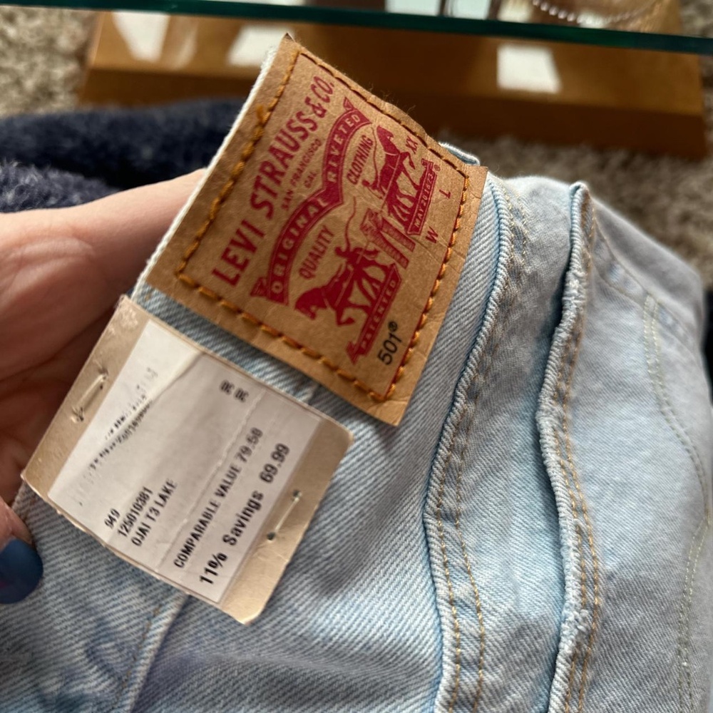 Low Rise Levi's 501 Jeans Lightwash 30x30 - Picture 4 of 4